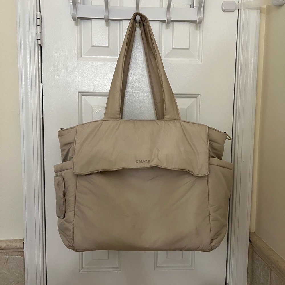 Calpak Diaper Tote Bag with Laptop Sleeve